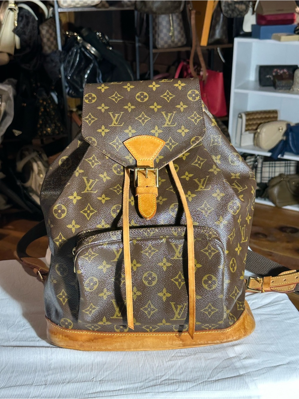 Louis Vuitton Brown Monogram Canvas Backpack